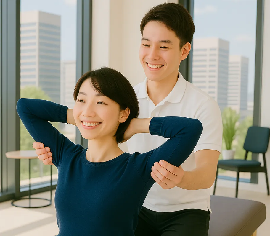 大胸筋のストレッチ