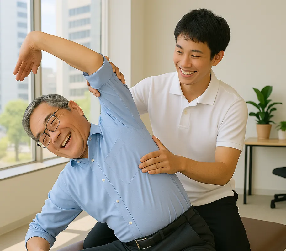 広背筋のストレッチ